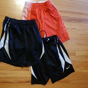 3 pairs of nike shorts boys size s